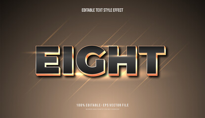 Modern Gradient bright color with futuristic theme mockup text. Editable 3d text effect styles
