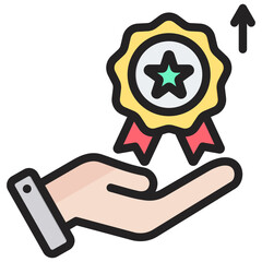 Brand Management Outline Color Icon