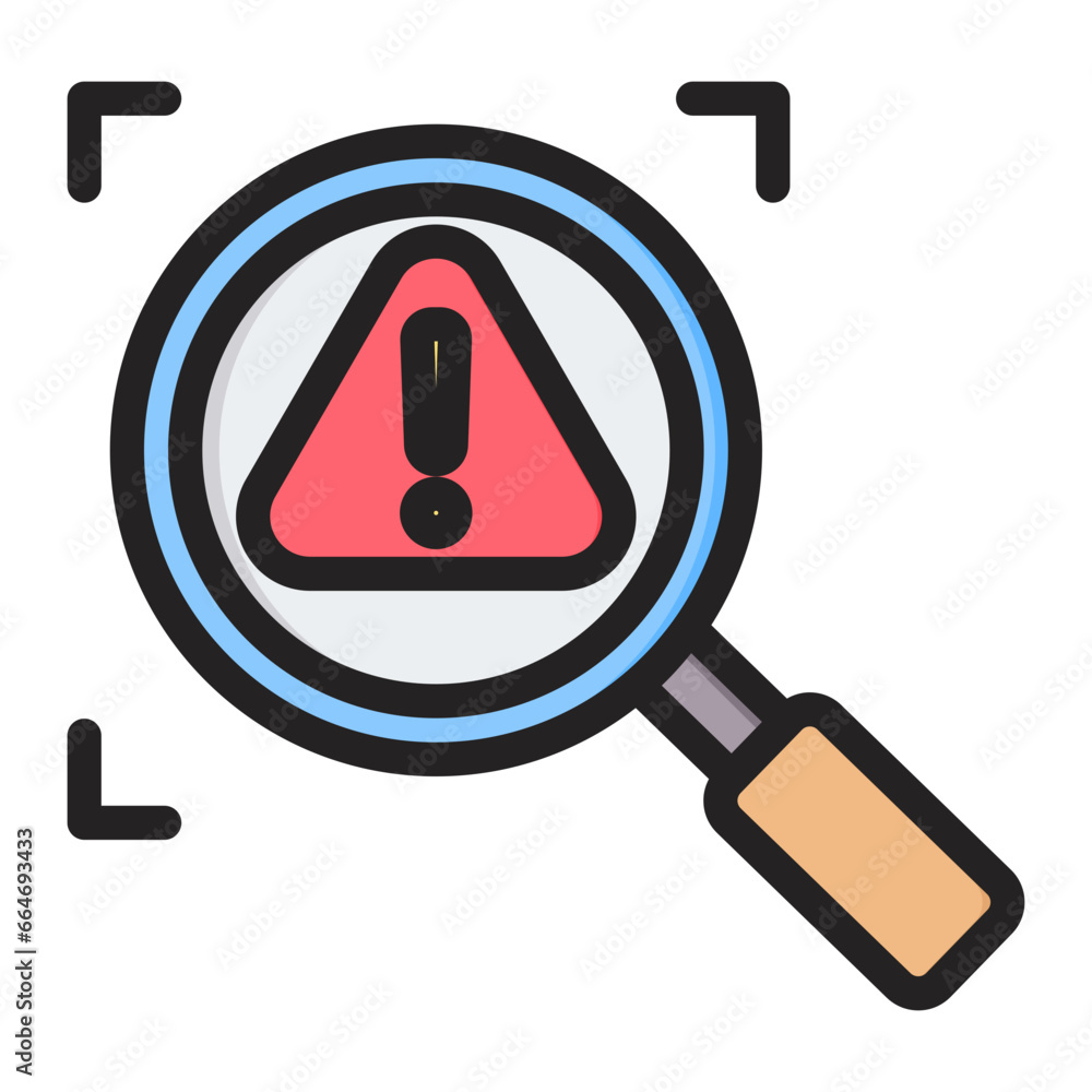 Poster Problem Framing Outline Color Icon