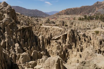 VALLE DE LA LUNA DURANTE EL DÍA, LA PAZ - BOLIVIA