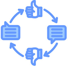 Design Critique Blue Icon