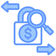 Fraud Detection Blue Icon