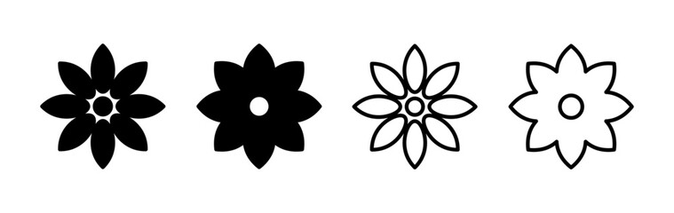 Flower icon vector. floral icon. flower logo