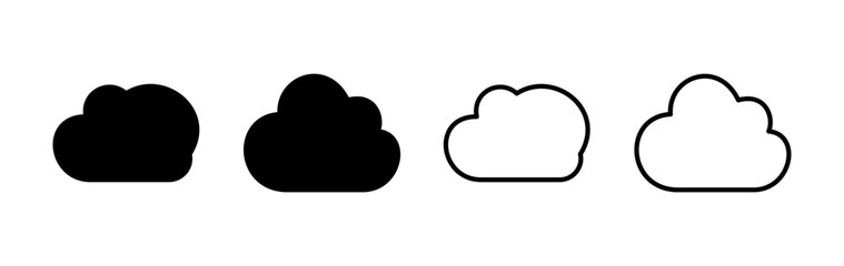 Cloud icon vector. cloud data. cloud services