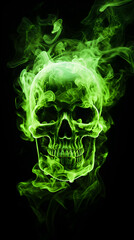 Fototapeta premium Skulls with Smoke