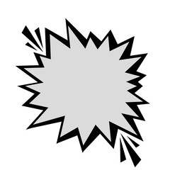 Boom Comic Shape Blank Black 