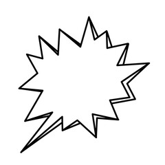 Boom Comic Lines Shape Vector 