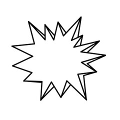 Boom Comic Lines Shape Vector 