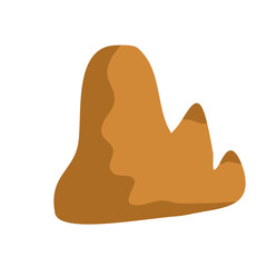 cute mountain hill cartoon vector 