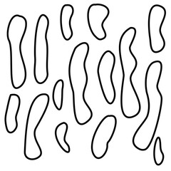 organic shape lines vector 