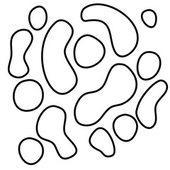 organic shape lines vector 