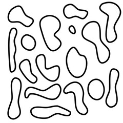 organic shape lines vector 