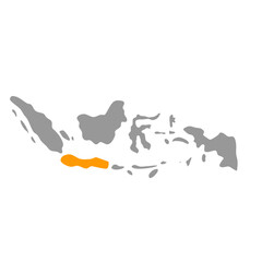 Fototapeta premium republic of indonesia map vector 