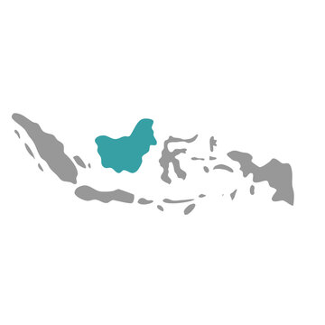 republic of indonesia map vector 