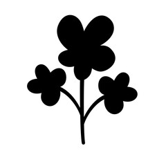 Silhouette Flower Vector 