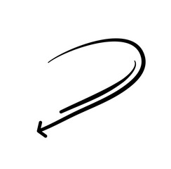 arrow doodle vector 
