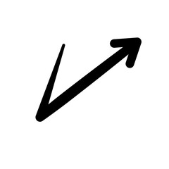 arrow doodle vector 