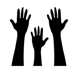 Fototapeta premium Freedom andvector, freedom, illustration, emancipation, symbol, silhouette, design, hand, slave, black, slavery, background, history, african, concept, american, ju emancipation hand vector silhouette
