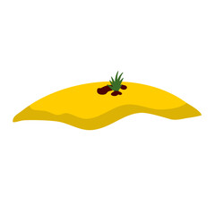 Island Mound Cartoon Vector 