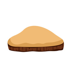 Mound vector cartoon illustration vector 