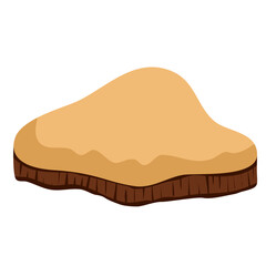 Mound vector cartoon illustration vector 