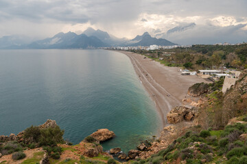 Fototapeta premium Konyaalti Beach in Antalya, Turkey.