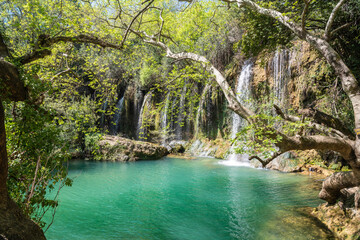 Kursunlu waterfall in Antalya, Turkey.