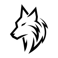 wolf head vector logo