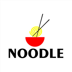 Noodle-based food symbol or logo design