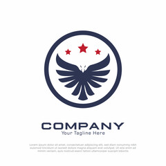 Eagle Bird logo vector design template