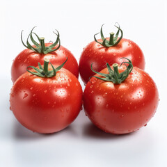 Tomato Studio Shot Isolated on Clear Background, Food Photography, Generative AI