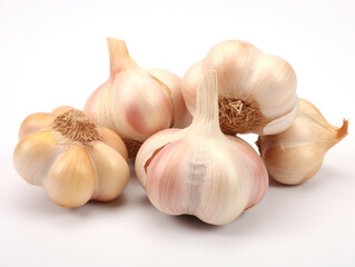 Garlic Studio Shot Isolated on Clear Background, Food Photography, Generative AI