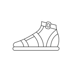 Gladiator shoes icon design. isolated on white background. vector illustration