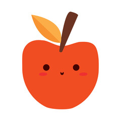 autumn kawaii apple