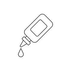Liquid glue icon design. isolated on white background. vector illustration