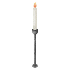 Burning candle illustration