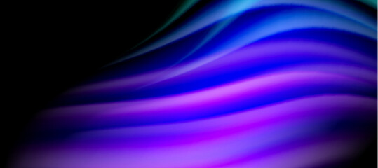 Rainbow color wave lines on black. Techno or business abstract background for posters, covers, banners, brochures, websites