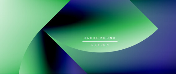 Fototapeta premium Bright color circle and round element minimal geometric abstract background for posters, covers, banners, brochures, websites