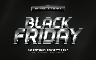 black friday sale editable text effect graphic style