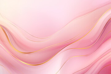 pink marble gradient with golden lines, pastel background