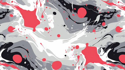 Abstract red and black splash wallpaper pattern
