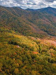 autumn mountain scene