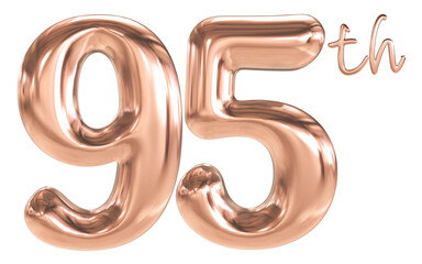 95 th anniversary - pink number anniversary © Chetra168