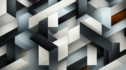 Geometric Overlapping White, Blue and Black Backdrop