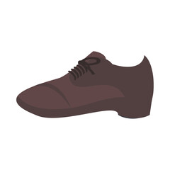 革靴。フラットなベクターイラスト。
A leather shoe. Flat designed vector illustration.