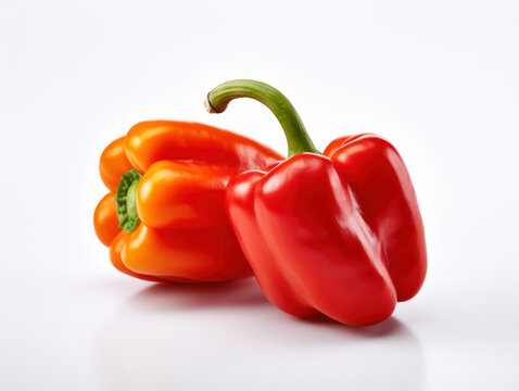 Bell Pepper Studio Shot Isolated on Clear Background, Food Photography, Generative AI