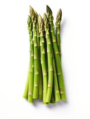 Asparagus Studio Shot Isolated on Clear Background, Food Photography, Generative AI