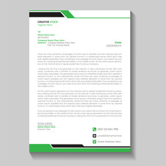 professional Modern and business letterhead design 