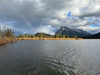 Vermillion ponds near Banff in Alberta