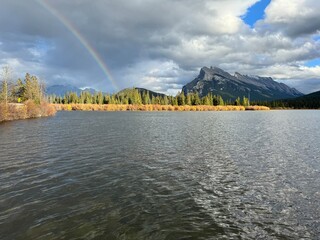 Vermillion ponds near Banff in Alberta